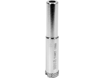 Yato Dimanta Flīžu Urbju YT-60425, 12mm, 600 min⁻¹, sausai un mitrai urbšanai, keramikai, akmens masai, niķelēts, cilindrisks (YT-60425)