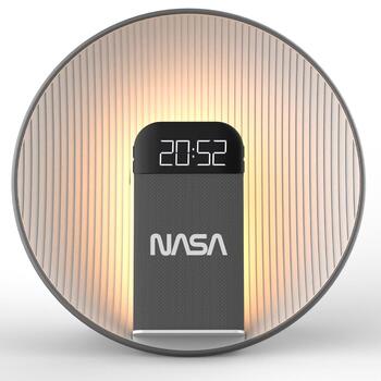 Nasa Bluetooth Динамик/Будильник/SPC600, 5W, Qi 15W, LED свет, USB-C кабель (SPC600)