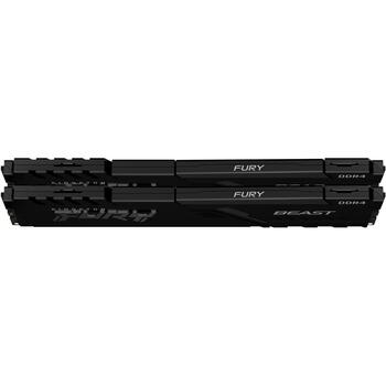 Kingston Оперативная память (RAM) Fury Beast KF432C16BBK2/16, 16 ГБ, 3200 МГц, 1.35 В, комплект из 2 модулей, CL17 (KF432C16BBK2/16)