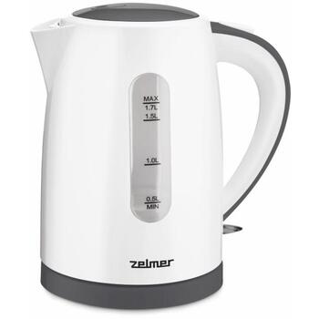 Zelmer Электрический чайник ZCK7619 71505664P, 2200W, 1.7l, белый, автоматическое отключение, 360° поворотная база (71505664P)