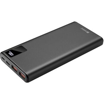 Sandberg Powerbank USB-C PD 20W 10000, 10000 мАч, 20 Вт, 2xUSB A, 2xUSB C, 3 устройства, алюминий, черный, 1 шт. (420-58)