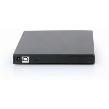 Gembird DVD-USB-04, внешний CD/DVD привод/записывающее устройство, USB 2.0, 24x скорость записи CD, 8x скорость записи DVD, черный (DVD-USB-04)