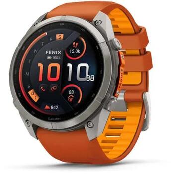 Garmin viedpulkstenis Fenix 9 Pro 010-04337-01, 1.5 collu AMOLED, 466x466 pikseļi, 64 GB, 31 diena, 744 h, 10 ATM, titāna korpuss (010-04337-01)
