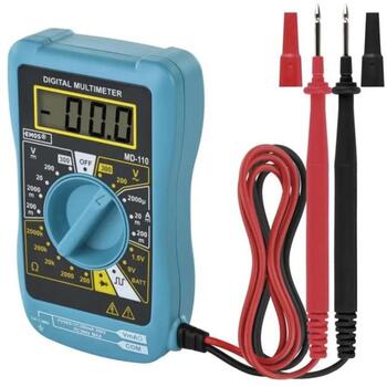 Emos Мультиметр MD-110 M0320N, 2000 µA – 200 mA, 200 mV – 300 V, 200 – 300 V, 200 Ohm – 2 MOhm, 3,5 цифровой дисплей, тест диодов (M0320N)