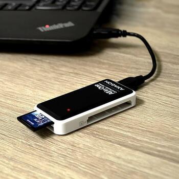 Axagon Karšu lasītājs CRE-X1 5 sloti, USB 2.0, 480 Mbit/s, atbalsta CF, MS, MicroSD, MMC, 26 g (CRE-X1)