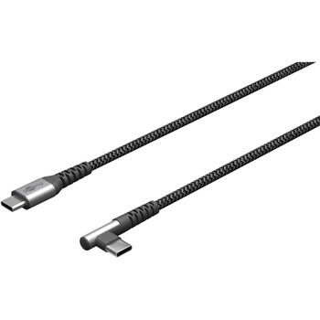 Goobay USB-C к USB-C текстильный кабель с металлическими разъемами, 64659, 1м, налог WEEE, количество в упаковке 1 (64659)