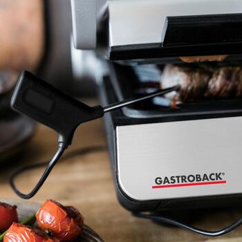 Gastroback 42539 Design BBQ Advanced Control, 2000 Вт, 220-240 В, 1632 см², 6 программ, таймер, съемные пластины (42539)