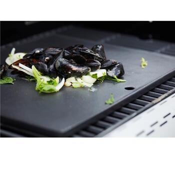 Barbecook Grilēšanas plāksne BC-ACC-7126, 43 x 35 x 2 cm, emaljēts čuguns, melna (BC-ACC-7126)
