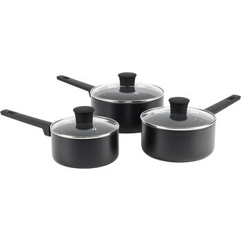 Russell Hobbs Кастрюля RH028412EU7, 20см, 1л, черный, алюминий, антипригарное, с крышкой, Shield, подходит для всех плит (RH028412EU7)