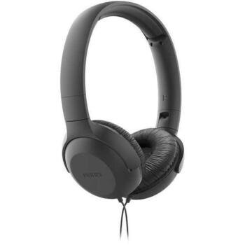 Philips Vadu austiņas TAUH201BK/00, 1.2 m, 32 mm, 102 dB, 32 Ω, melna krās., salokāma konstrukcija (TAUH201BK/00)