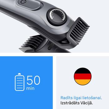 Braun Bārdas Trimmeris Series 3 BT3560, bezvadu, 40 garuma pakāpieni, 0.5-20 mm, 50 min, NiMH akumulators (BT3560)