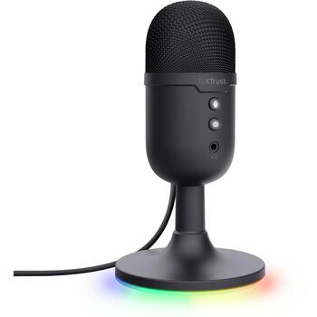 Trust Микрофон GXT 234P Yunix, USB, 108 мм, 55 мм, 1.8 м, 32 дБ, 100-16000 Гц, 216 г, Черный, 2 года гарантии (25372)