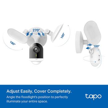 Tp-Link умная камера с прожектором Tapo C720, 2K QHD, 2800 лм, 150°, IP65, Wi-Fi, 512 ГБ microSD, AI обнаружение (TAPOC720)