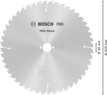 Ripzāģa disks 315x30 mm, Galda zāģiem PRO WOOD RIPZĀĢA ASMENS, 2608640673, BOSCH (2608640673)