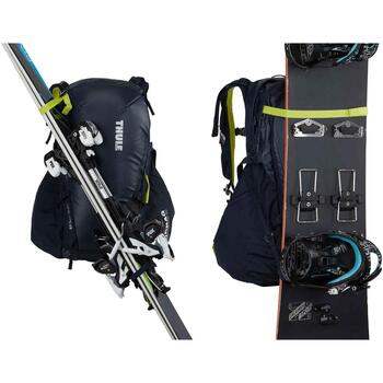 Thule 3610 Upslope 35L рюкзак для лыж и сноуборда со съемной системой Airbag 3.0, 41x31x54см, 1.6кг, нейлон, зеленый (3203610)