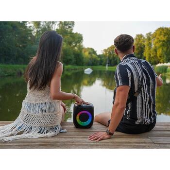 Tracer Cube20 TWS колонка TRAGLO47753, 20W, 3600mAh, Bluetooth 5.4, FM радио, RGB подсветка, 100Hz-20kHz (TRAGLO47753)