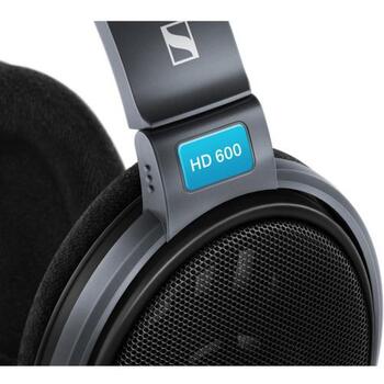 Sennheiser Austiņas HD 600 508824, 3m, 300Ω, 97dB, 1x6.3mm adapteris, pārklājums: melns (508824)