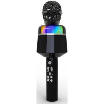 Gembird Bezvadu karaoke mikrofons MICBT-01-BK, 3.5mm, Bluetooth, BT frekvence 2.402-2.480 GHz, akumulators, līdz 10 m (MICBT-01-BK)