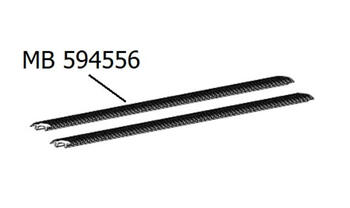 Jumta stieņi Xplore, gumijas pārklājums, 2 gab., MB 594556, MONT BLANC (MB 594556)