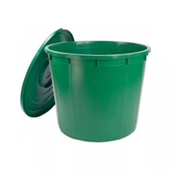 Stefanplast Бочка для воды 2144515, 500л, Ø100x82см, пластик, с крышкой и краном (2144515)