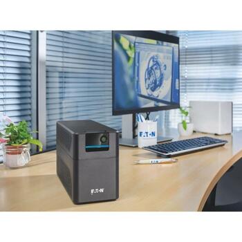 Eaton UPS 5E2200UI 2200VA 1200W, 6 C13 разъемов, Линейно-интерактивный, Автоматический перезапуск, Черный (5E2200UI)