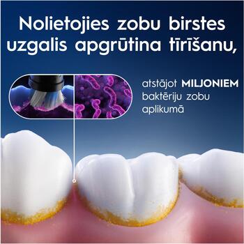 Oral-B nomaināmie zobu birstes uzgaļi iO GentleCare Black 4, 4 gab., pieaugušajiem, ļoti mīksti sari, krāsu maiņas indikators (iO refill GentleCare Black 4)