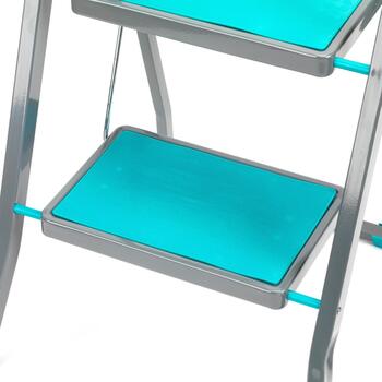 Beldray LA023957SPFEU7 2-ступенчатая лестница, 81см, 46.5см, 51см, 4.28кг, металл, нескользящие ступени, складная (LA023957SPFEU7)