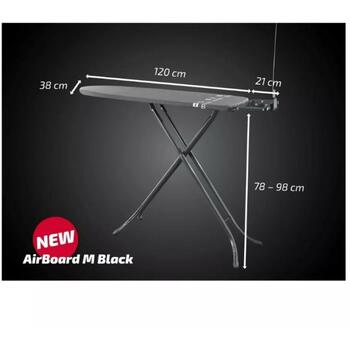 Leifheit Gludināmais dēlis 1072488 120x38cm, 4.84kg, Thermo-Reflect pārklājums, regulējams augstums līdz 98cm (1072488)