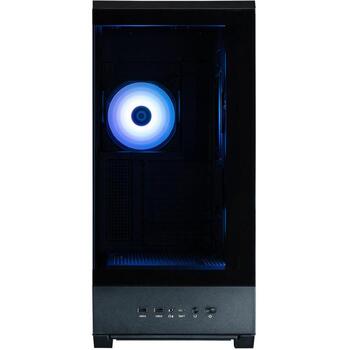 Zalman P50 DS, корпус ATX Mid Tower для ПК, 4x120mm ARGB вентилятора, черный, панорамное стекло, дисплей (P50 DS BLACK)