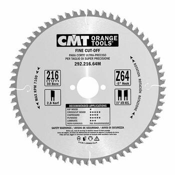 CMT Zāģripa kokam 292.190.40M, 190mm, 30mm, 40 zobi, 2,6mm, 1,6mm, 15°, ATB (292.190.40M)