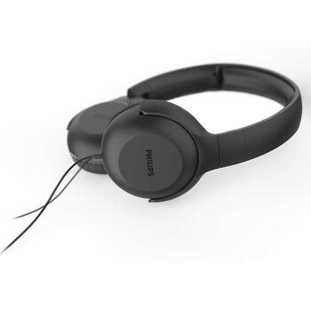 Philips Vadu austiņas TAUH201BK/00, 1.2 m, 32 mm, 102 dB, 32 Ω, melna krās., salokāma konstrukcija (TAUH201BK/00)