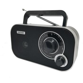 Denver TR-51 111101000650, FM-радио, аналоговое, внешняя антенна, 230В переменного тока, черный (111101000650)