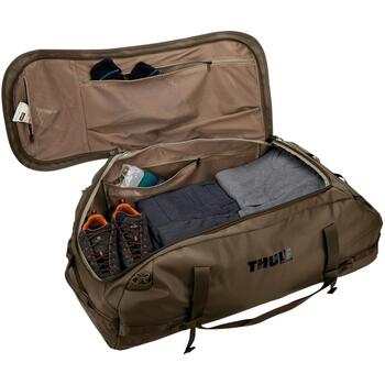 Thule Дорожная сумка 5600 Chasm 3205600, 130L, 2.45kg, полиэстер, глубокий хаки, внутренние сетчатые карманы, запирающиеся молнии (3205600)