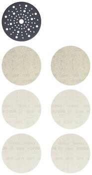 Smilšpapīra disku komplekts EXPERT 150mm (7gab.) 2608901203 BOSCH (2608901203)