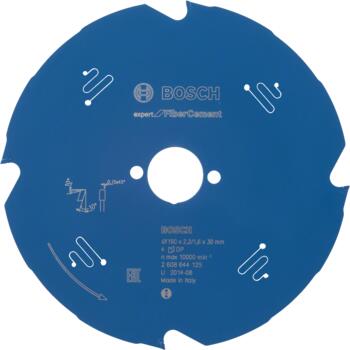 Ripzāģa disks FiberCement 190x30x2.2/1.6xZ4, Rokas ripzāģiem RIPZĀĢA ASMENS EXPERT FOR FIBRE CEMENT, 2608644125, BOSCH (2608644125)