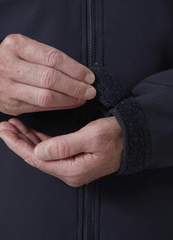 Helly Hansen Softshell jaka Oxford 74290_590-XL, XL, 5000 mm, 5000 g/m²/24h, tumši zila, regulējama kapuce, YKK rāvējslēdzējs (74290_590-XL)