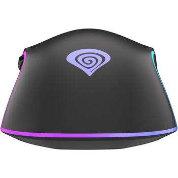 Genesis Krypton 220 datorspēļu pele NMG-1770, 6400 DPI, USB Type-A, optiskā, 6 pogas, RGB apgaismojums, ergonomisks, labās rokas (NMG-1770)