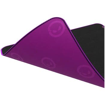 Spēļu peļu paliktnis 500×420×3 mm High Speed virsma anti slīdoša gumijas pamatne dubultšūtas malas Main 315 LRG GMP315 Melns violets Lorgar (LRG-GMP315)