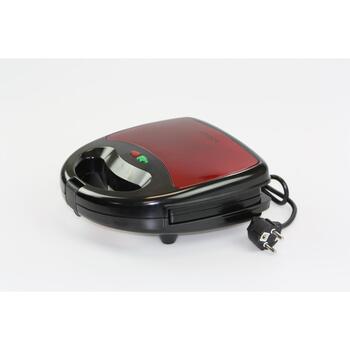 Brock SSM 2001 RD тостер для сэндвичей, 750 Вт, 4 сэндвича, красный/черный, антипригарное покрытие, индикаторы (SSM 2001 RD)