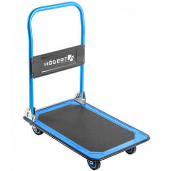 Hogert ratiņi HT7G556, 150kg, 730x470x830mm, 4 riteņi, 2 fiksēti, 2 grozāmi ar bremzi, TPR, pretizslīdēšanas PVC (HT7G556)