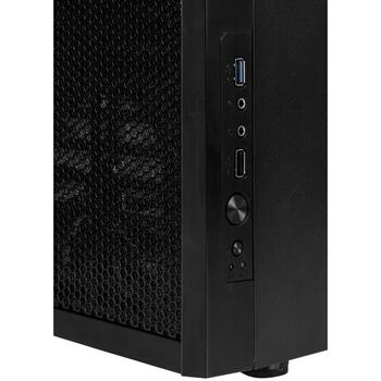Fractal Design компьютерный корпус Core 1000 USB 3.0 FD-CA-CORE-1000-USB3-BL, Micro ATX, черный, 2x 5.25 дюйма, 2x 3.5 дюйма (FD-CA-CORE-1000-USB3-BL)