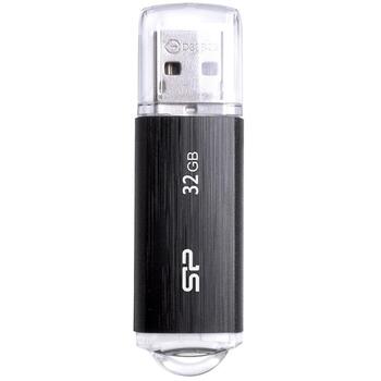 Silicon Power Ultima U02 USB флеш-накопитель 32 ГБ, SP032GBUF2U02V1K, 32 ГБ, USB Type-A, 2.0, черный, 1 шт (SP032GBUF2U02V1K)