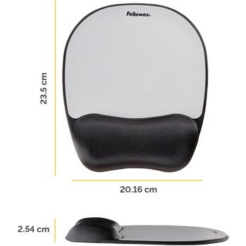 MOUSE PAD MEMORY FOAM/SILVER STREAK 9175801 FELLOWES (9175801)