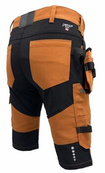 Pesso Šorti Titan Flexpro KB125BR_C60, brūns, 60% kokvilna/40% poliesteris, 320 g/m², Cordura, 4-virzienu stiepums (KB125BR_C60)