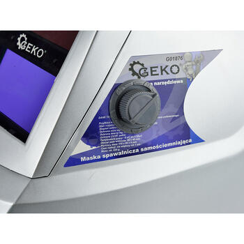 Metinātāja maska Profi pelēka, automātisks filtrs Geko (G01876)