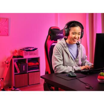 Trust USB optiskā pele GXT 925 REDEX II 25125, 10000 DPI, 6 pogas, 1.8m kabelis, melna krāsa, RGB apgaismojums (25125)