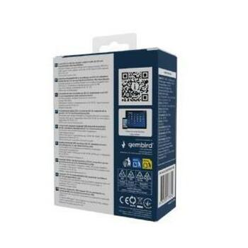 Gembird Зарядное устройство TA-UC-2A2C-PD100-01-BK 4-портовое 100 Вт, 110-240 В, 20 В, 1.5 м сетевой кабель, 3 Type-C, 2 Type-A (TA-UC-2A2C-PD100-01-BK)