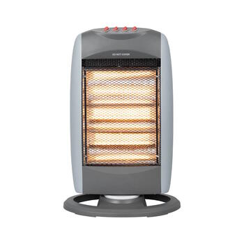 Infrasarkanais halogēna sildītājs telpai un garāžai grīdas ar oscilāciju 1200W 3 režīmi Safe-t-Shine 1200 Compact Eurom (351651)