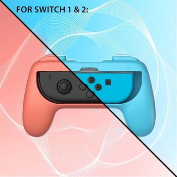 Subsonic Duo Control Grip for Switch 1/2 SA5719, Синий / Оранжевый, Nintendo Switch Joy-Cons (SA5719)