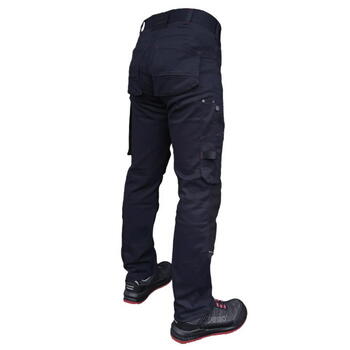 Pesso Darba bikses KD215M C48, tumši zilas, 98% kokvilna/2% elastāns, 260 g/m², ceļgalu sargu kabatas (KD215M_C48)